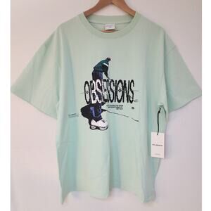Student Golf Obsessions Peapod Green Mint Men's large NWT